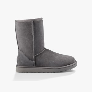 Ugg Classic Short II Women Classic Boots Grey (0415MJQCR)